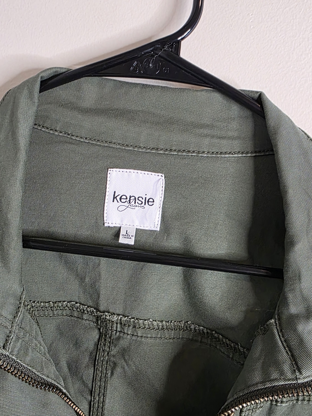 Kensie Olive Green Military Utility Jacket - Picture 4 of 6
